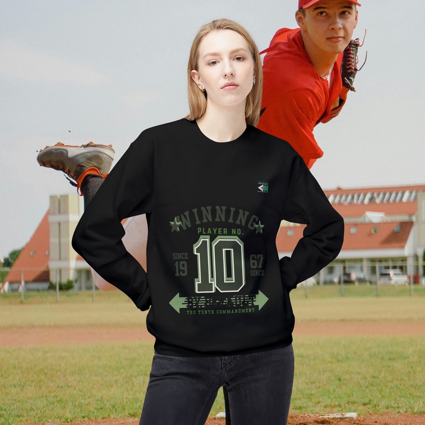 Unisex Midweight Softstyle Fleece Crewneck Sweatshirt_ N2 Series USMWSSFCNSS PT2WW001_ ‘ZeztZ’ Brand Limited Edition Statement of Style & Sustainability by WesternWaves: