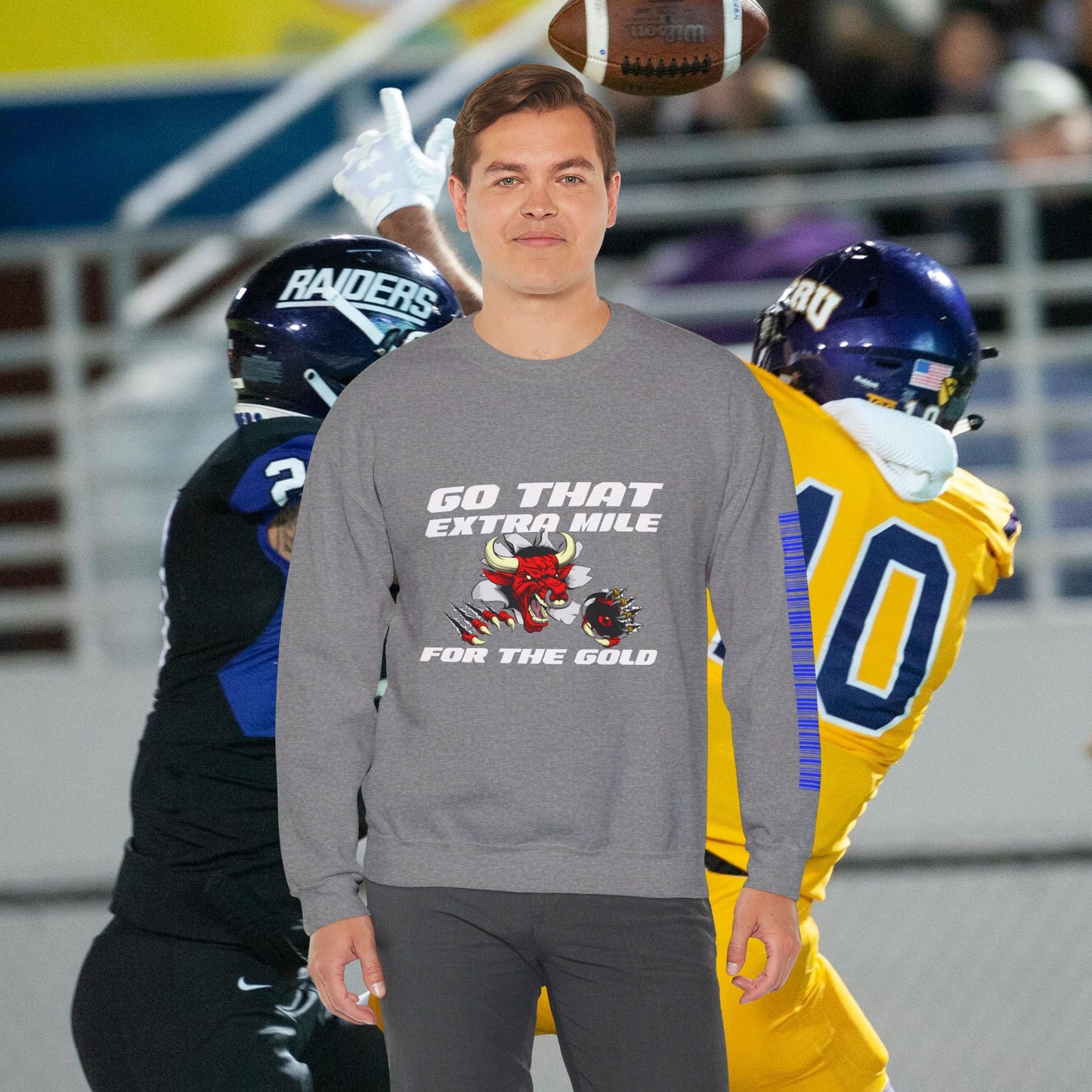 Unisex Heavy Blend™ Crewneck Sweatshirt_ N2 Sports Series SPW UHBCSS PT2WW005_ Limited Edition ‘Zeztz’ Brand Sports Elements by WesternWaves: