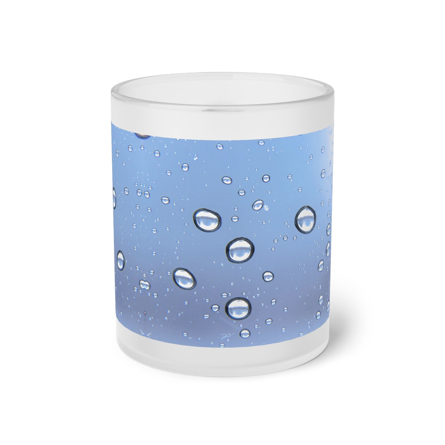 Frosted Glass Mug_ N2 Series SPW FGM PT2WW007_ Limited Edition Whimsical Dreams Frosted Glass Mug by WesternWaves: