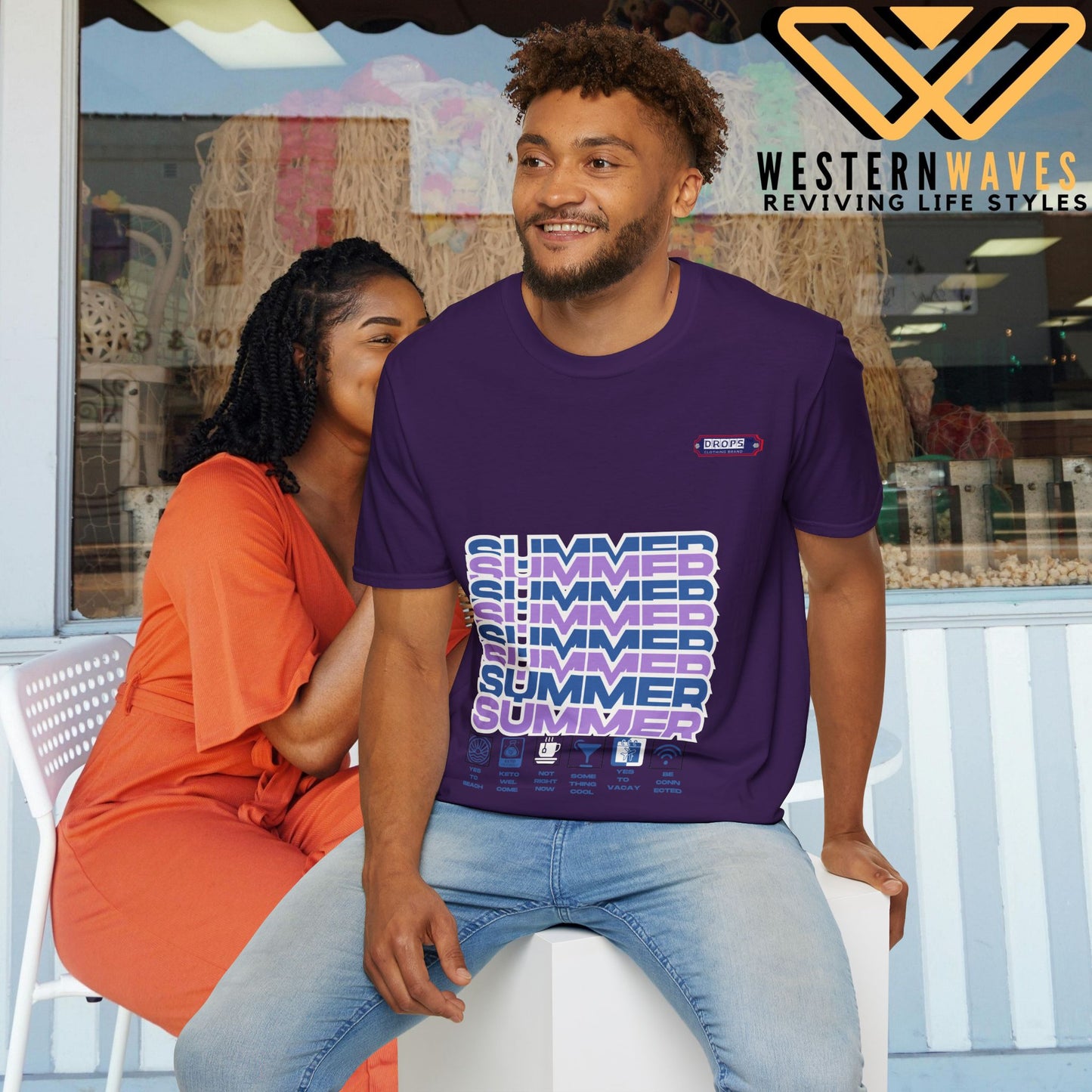 Unisex Softstyle T-Shirt_ N2* Series SPW USSTS FT2WW010_ Redefine Relaxation Limited Edition by WesternWaves: