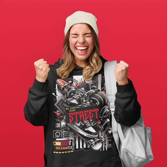 Urban Street Art Hoodie | Unisex Pullover_ Series UWD 060_ 10 Aug 2025_ Limited Edition Casual Streetwear by WesternWaves:
