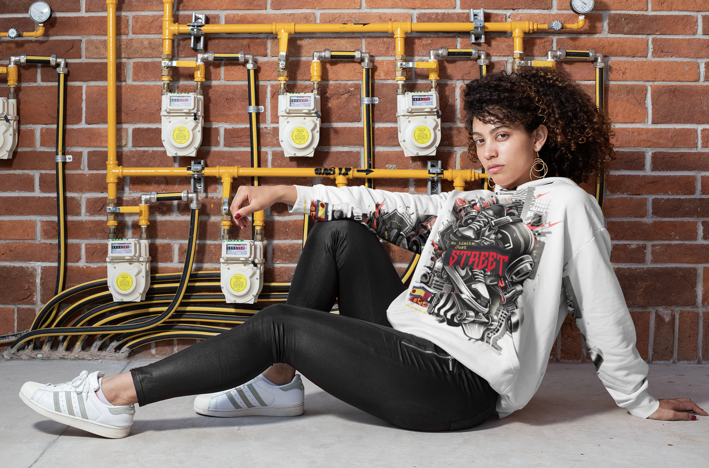 Urban Street Art Hoodie | Unisex Pullover_ Series UWD 060_ 10 Aug 2025_ Limited Edition Casual Streetwear by WesternWaves: